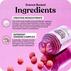 Lemme Creatine Gummies (Sour Strawberry)