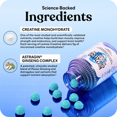 Lemme Creatine Gummies (Blue Raspberry)